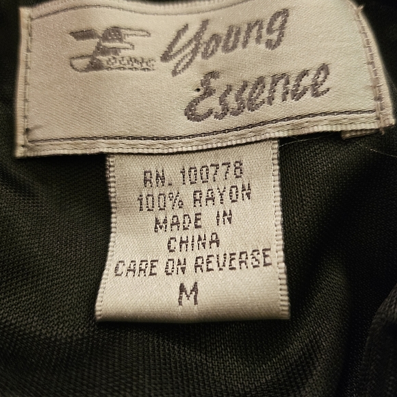 OPEN KNIT LAYERED ONE SHOULDER MIDI DRESS - Picture 5 of 5